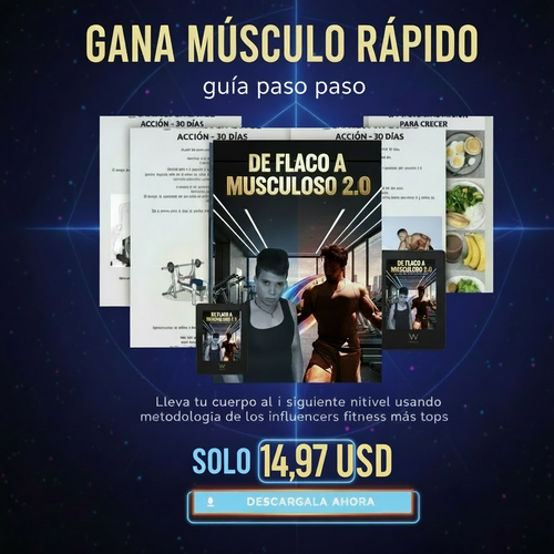EBOOK DE FLACO A MUSCULOSO 2.0 MASTER EN FITNESS